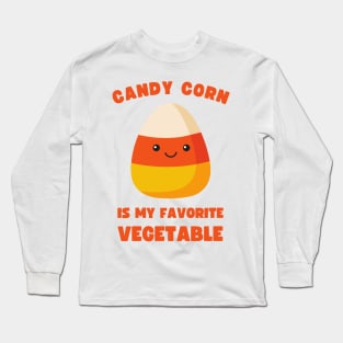 LAZY COSTUME CANDY CORN IS MY FAVORITE VEGETABLE Long Sleeve T-Shirt